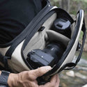 Equipment Carry Demonstration of the Wandrd Roam Sling 6L Tan