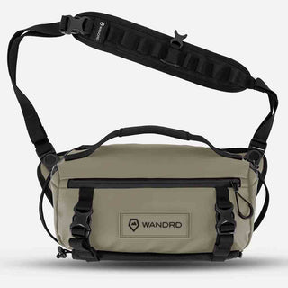 Front Side of the Wandrd Roam 6L Sling Tan