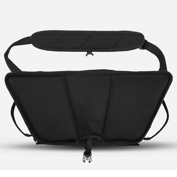Rear Side Padding of Shoulder Strap & Camera Compartment of the Wandrd Roam Sling 9L Black