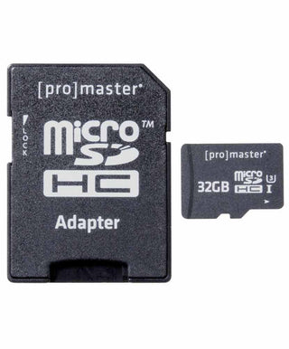 Promaster 32GB SDHC 32GB Micro SD C10 V10 Memory Card