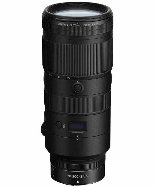 Front view of Nikon NIKKOR Z 70-200 2.8 VR S Mirrorless Lens