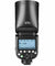 Rear view of Godox V1 TTL Flash for Sony with screen and controls