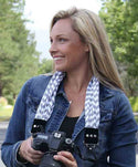 Capturing Couture Scarf Strap Chevron Grey