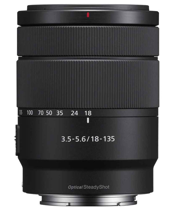 Top Side of the Sony E 18-135mm F3.5-5.6 OSS