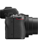 Grip side of Nikon Z50 16-50mm VR Kit