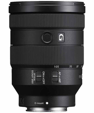 Control side view of Sony FE 24-105mm f/4G OSS Lens
