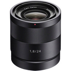 Front view of Sony Carl Zeiss Sonnar 24mm f/1.8 Sony NEX E-Mount Wide-Angle Lens