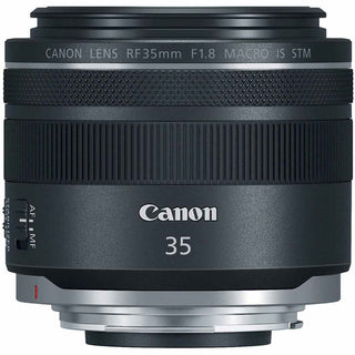 Front view of the Canon RF 35mm 1.8 STM Lens