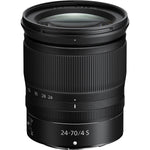 Top front view of Nikon NIKKOR Z 24-70mm f/4 S Lens
