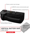 Diagram of the parts of the Panasonic DMW-BGG9 Battery Grip for G9