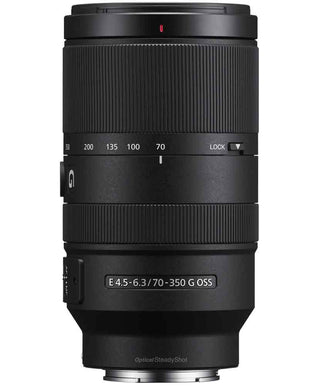 Front view of Sony E 70-350mm f/4.5-6.3 G OSS Lens