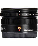 Front view of Panasonic Lumix G Leica DG Summilux 15mm f/1.7 ASPH Lens