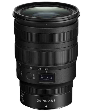 Top front view of the Nikon NIKKOR Z 24-70mm f/2.8 S Lens