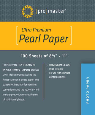 PROMASTER PEARL PAPER 8.5X11 | 100 SHEETS