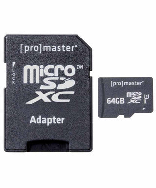 Promaster 64GB Micro SD C10 V30 Memory Card