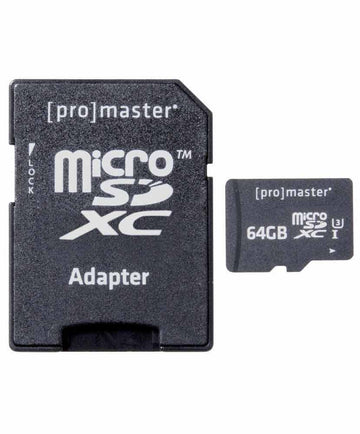 PROMASTER 64GB MICRO SD C10 V30 MEMORY CARD