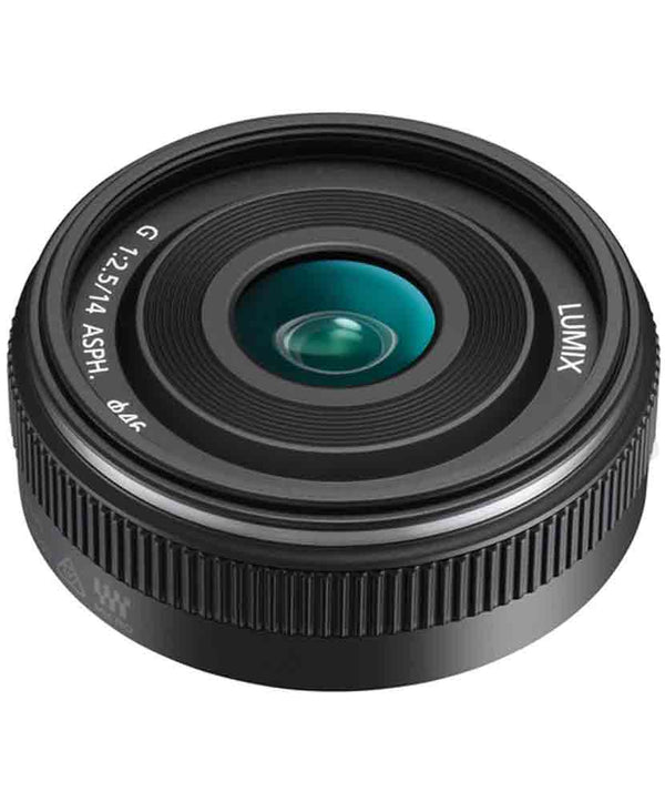 Top view of Panasonic Lumix G 14mm f/2.5 ASPH II Lens