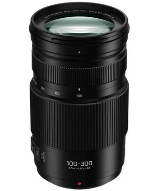 Top view of the Panasonic Lumix G Vario 100-300mm f/4-5.6 II ASPH Power OIS Lens