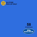 SAVAGE 107IN STUDIO BLUE SEAMLESS BACKGROUND PAPER